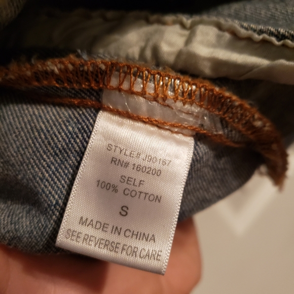 Jean Jacket with Stars and Black Hoodie - Picture 5 of 5